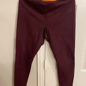 Lysse Deep Burgundy Leggings women’s XL